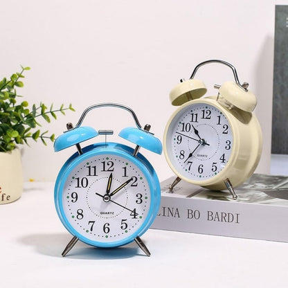 Cute Mini Metal Alarm Clock with Twin Bells for Kids & Students (Pack of 1)