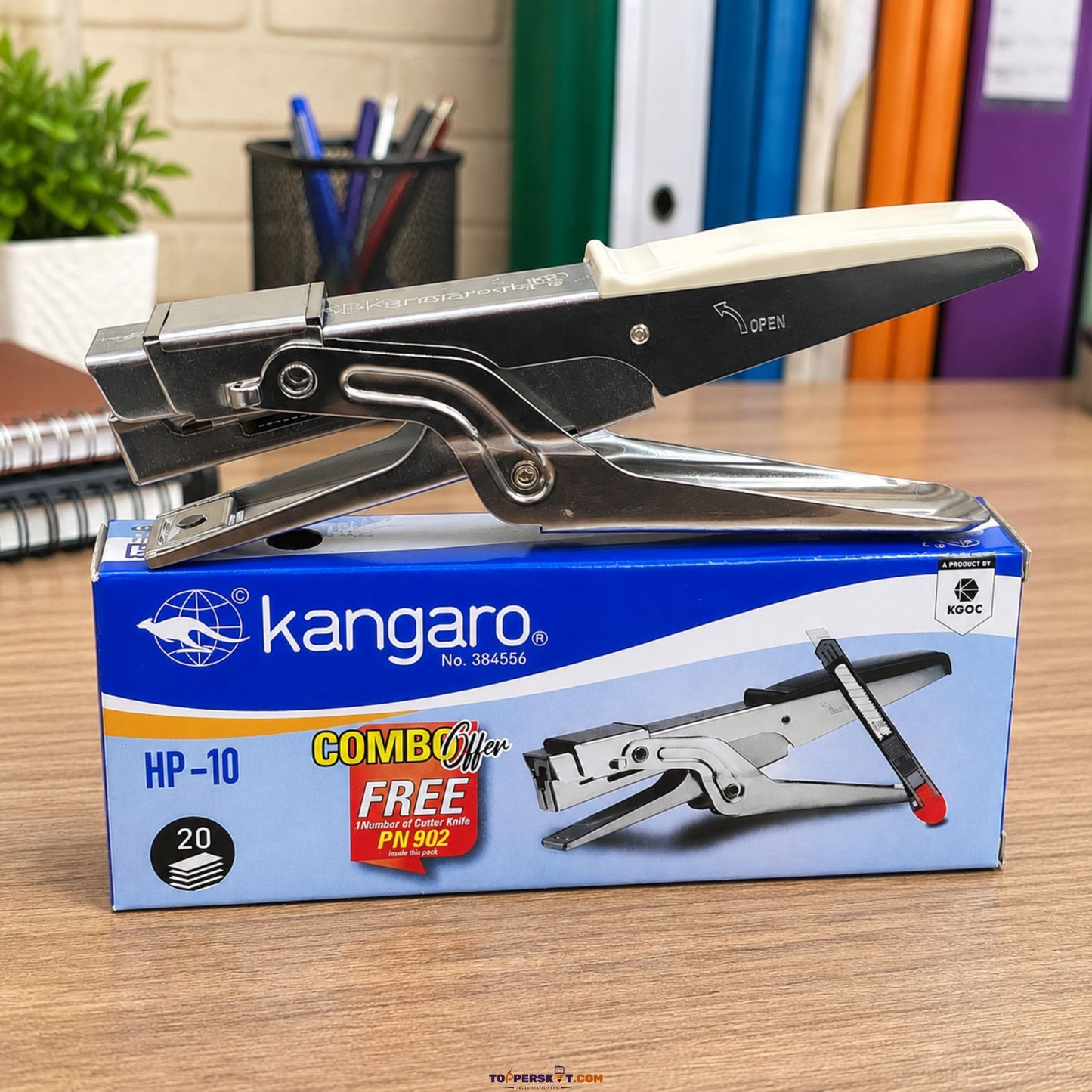 Kangaro HP-10 Stapler Assorted - Side View