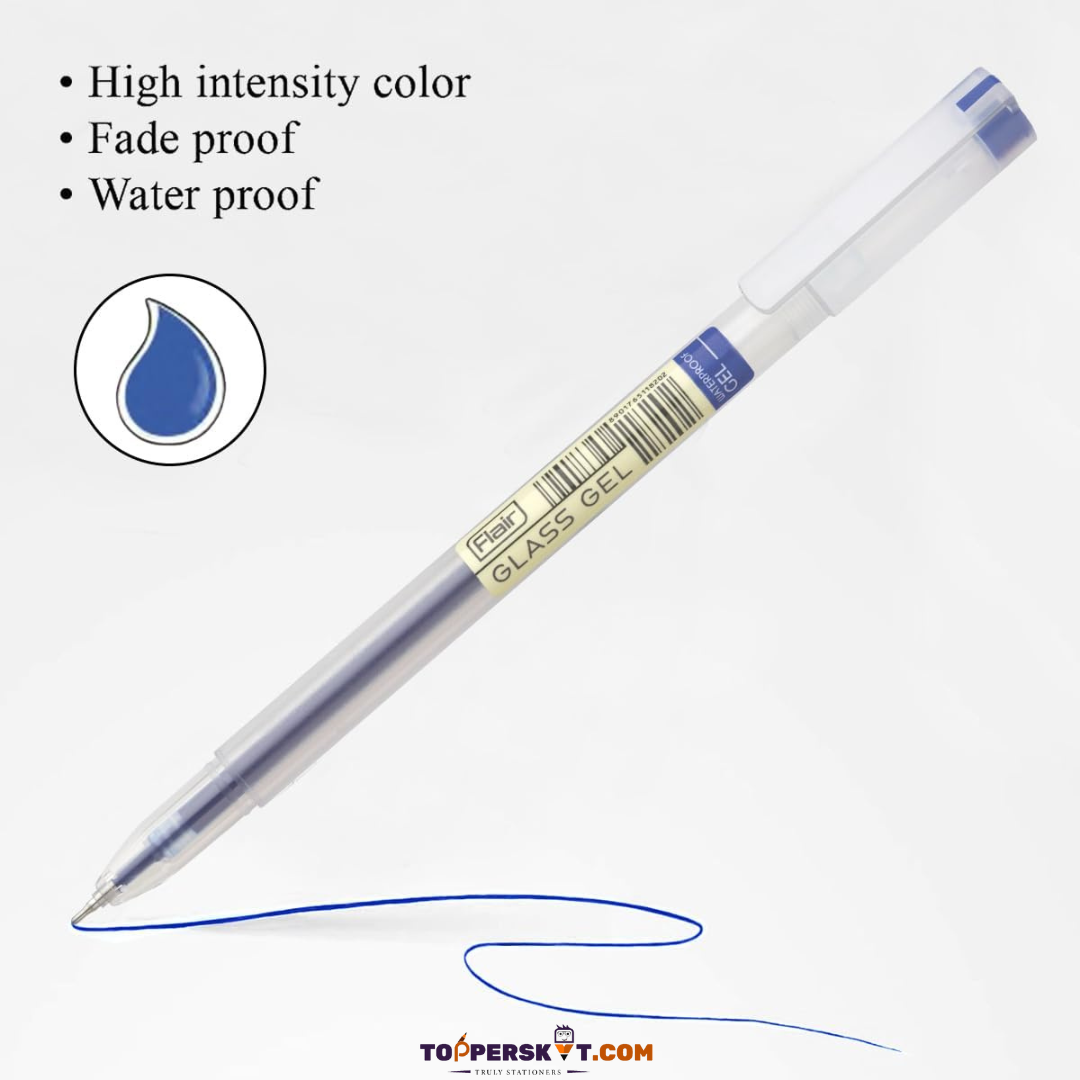 Flair Glass Gel Pen - Blue (Pack of 1)