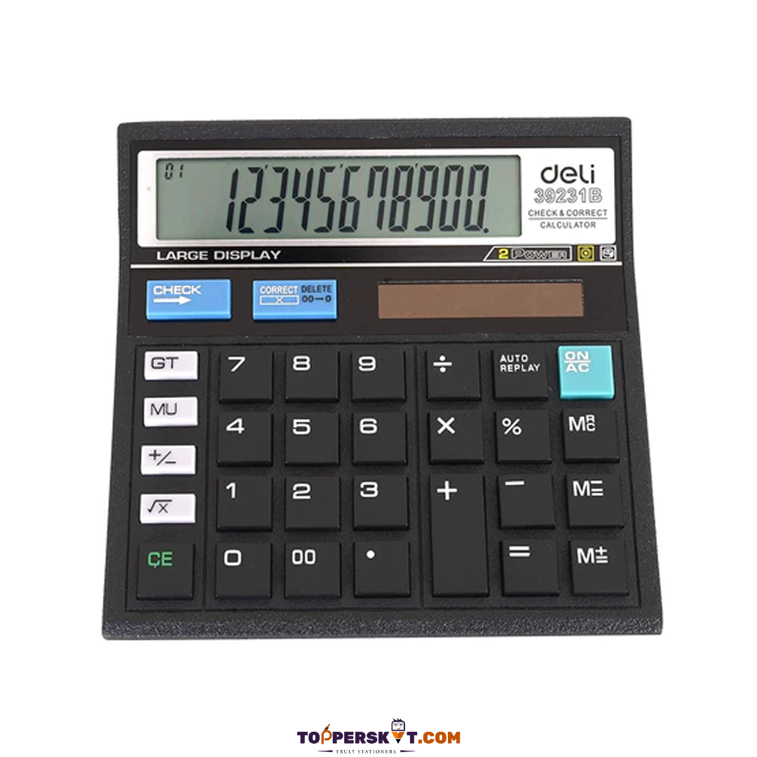 Deli Easy Electronic Calculator - Compact and User-Friendly (Pack of 1)