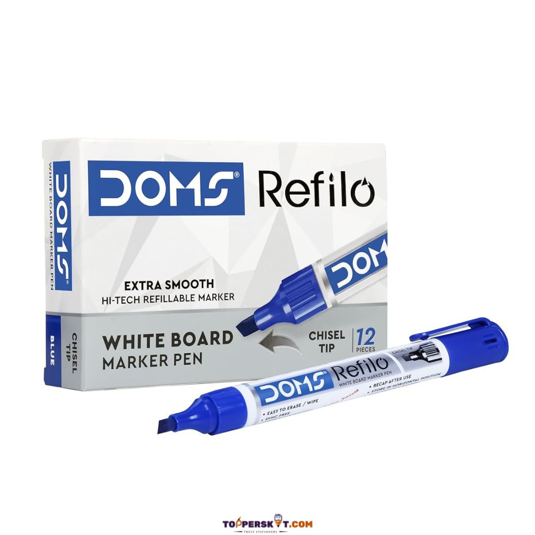 Doms Refilo Whiteboard Marker - Blue ( Pack Of 1 )