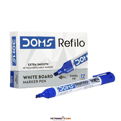 Doms Refilo Whiteboard Marker - Blue ( Pack Of 1 )