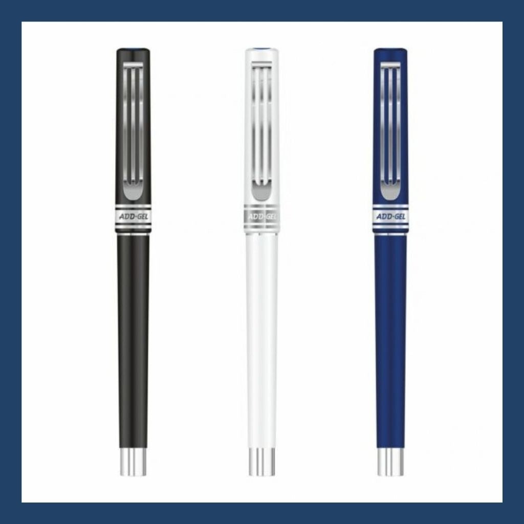 Add Gel BRS-100 Ball Roller Pen Blue - Side View