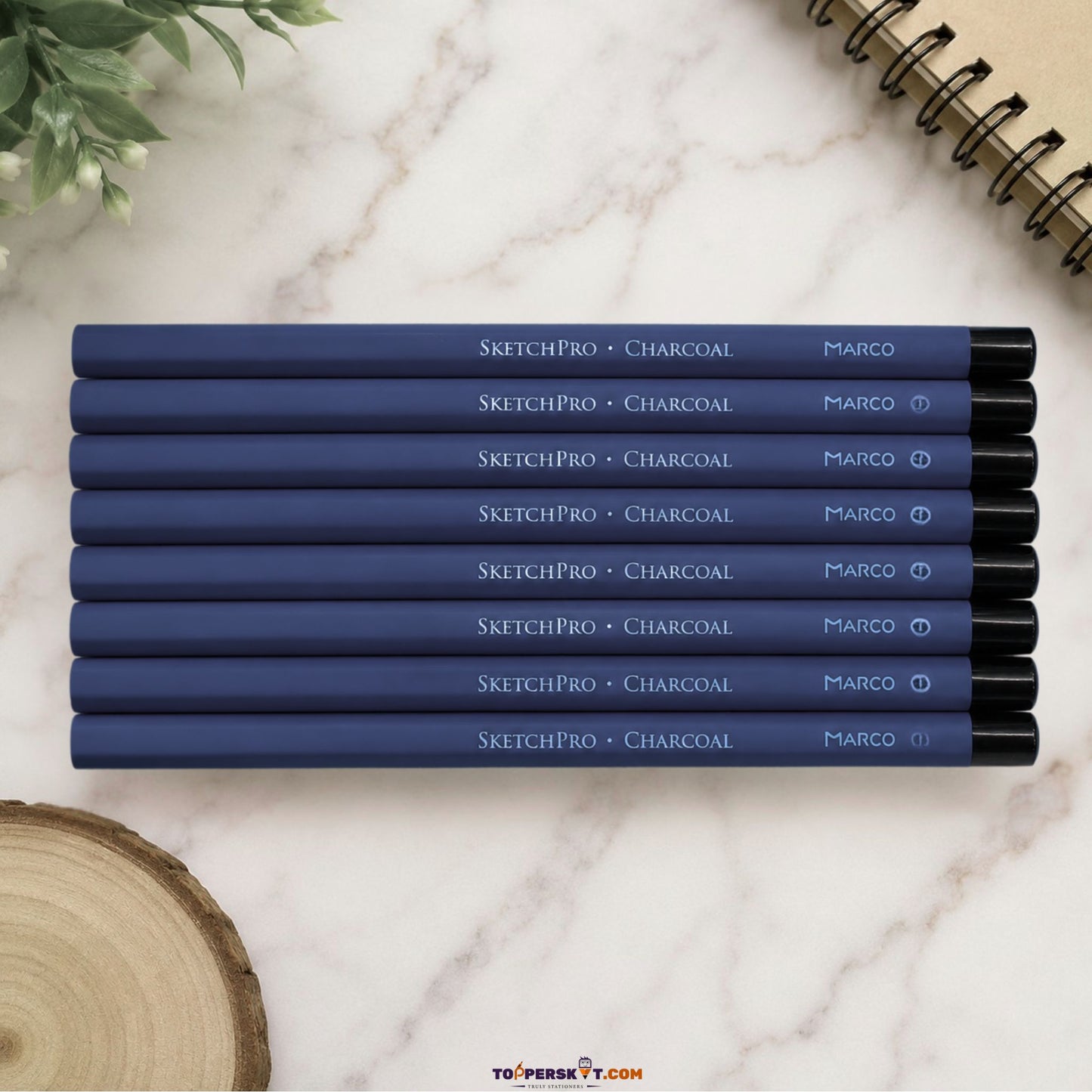 Marco SketchPro  Charcoal Pencils  – Super Soft (Pack of 8)