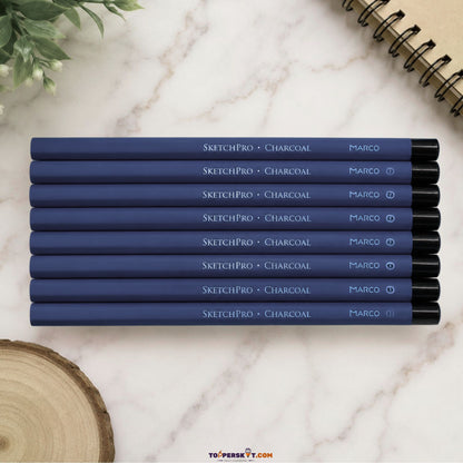 Marco SketchPro  Charcoal Pencils  – Super Soft (Pack of 8)