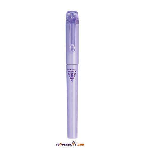 Unomax Write Better Vega Fountain Pen - Blue, 2 Jumbo Ink Cartridges Free (Pack of 1)