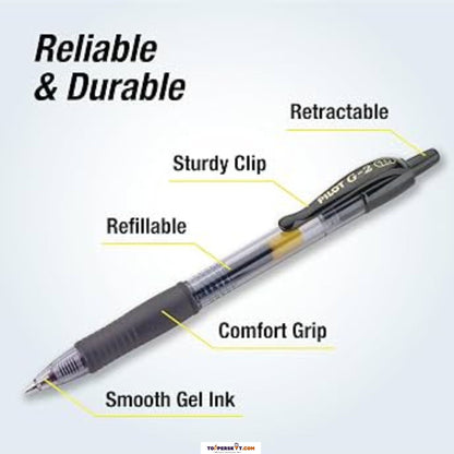 Pilot G-2  Retractable Roller Gel Pen- Black (Pack of 1)