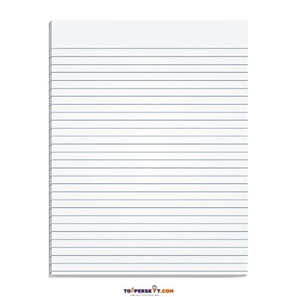 A4 Size One Side Ruled Sheets – 65 GSM Paper (Pack of 80)