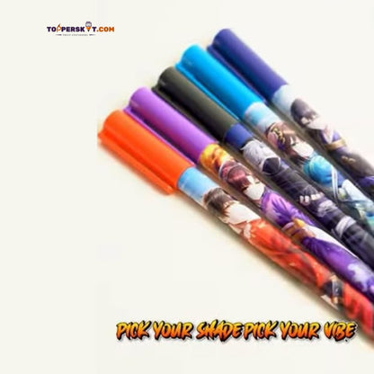 (10 Pcs.) Figo Nuttie Liquid Roller Pen – Blue