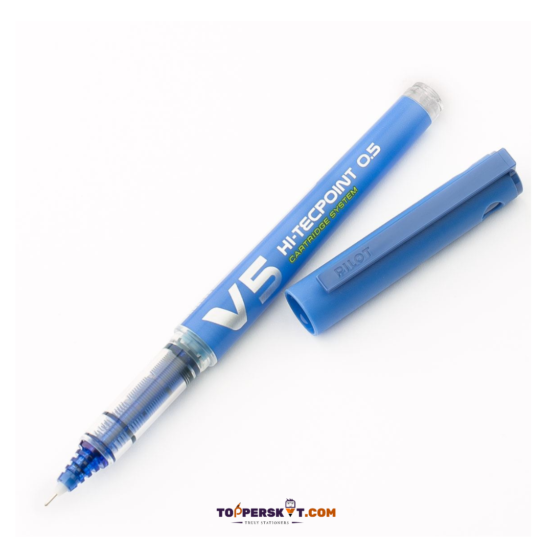 Pilot Hi-Tecpoint V5  Cartridge System  Pure Liquid Ink - Blue (Pack Of 1)