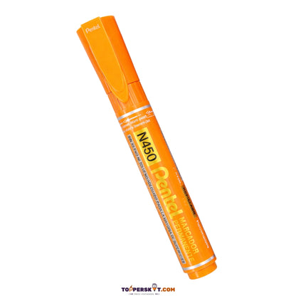 Pentel N450 Permanent Marker – Orange Ink (Pack of 1)