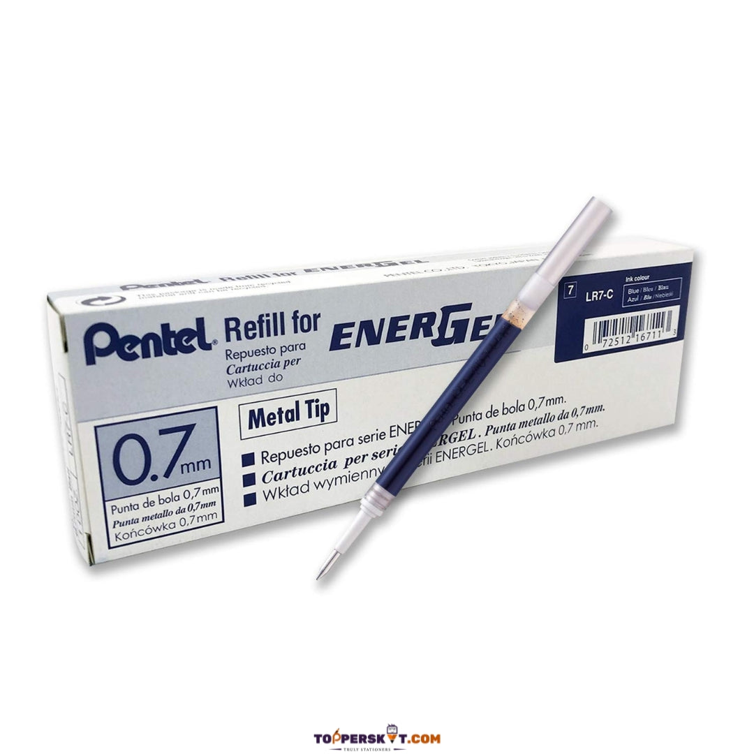 (5 Pcs. ) Pentel Energel 0.7 mm Gel  Pen Refill – Blue