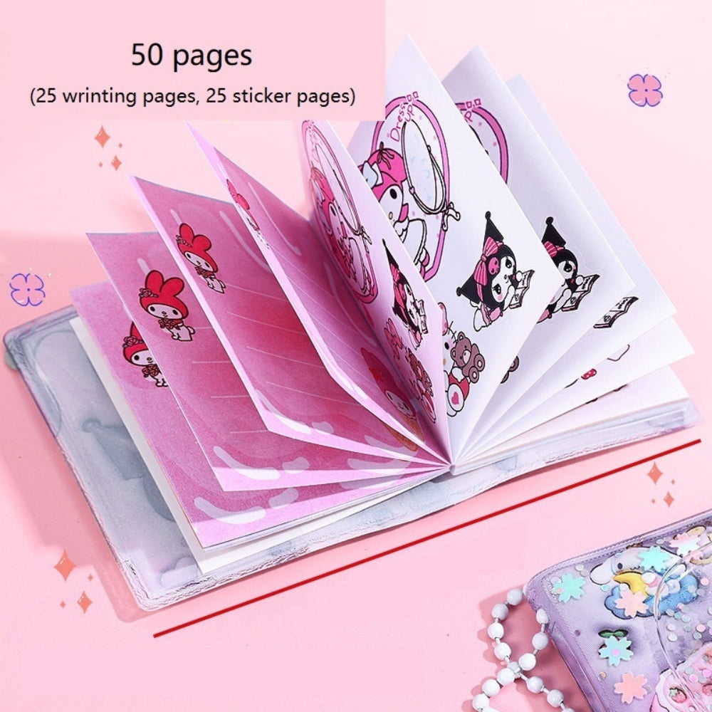 Mini Floating Sticker Notebook Keychain - 50 Pages (Pack of 2)