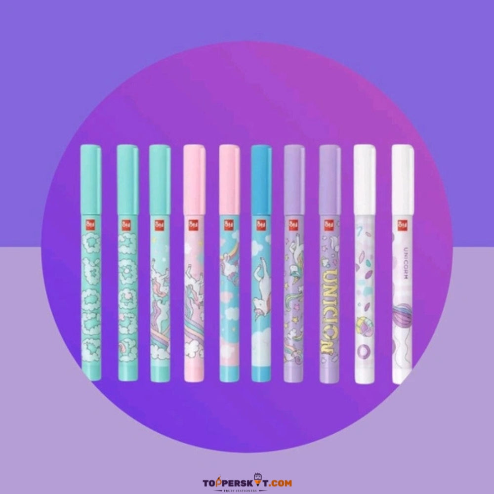 (10 Pcs.) Figo Unicorn Liquid Roller Pen – Blue