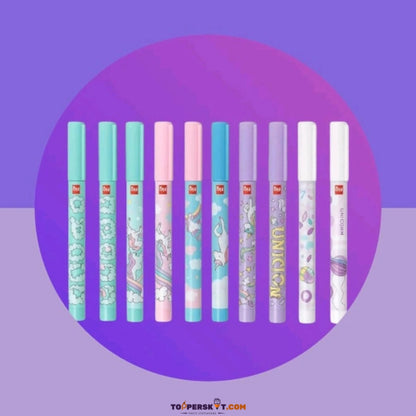 (10 Pcs.) Figo Unicorn Liquid Roller Pen – Blue