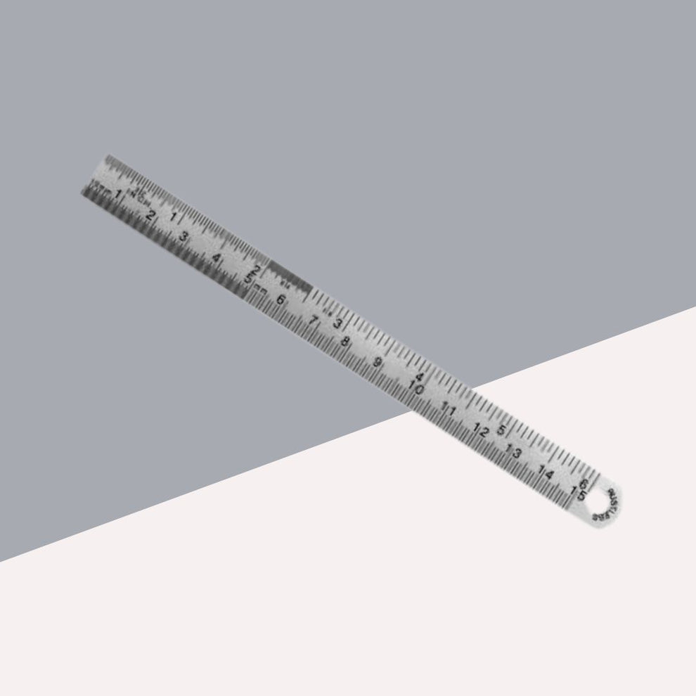 Metal Ruler 15 Stainless Steel Ruler - 15 Cm ( Pack Of 1 ) – Topperskit LLP