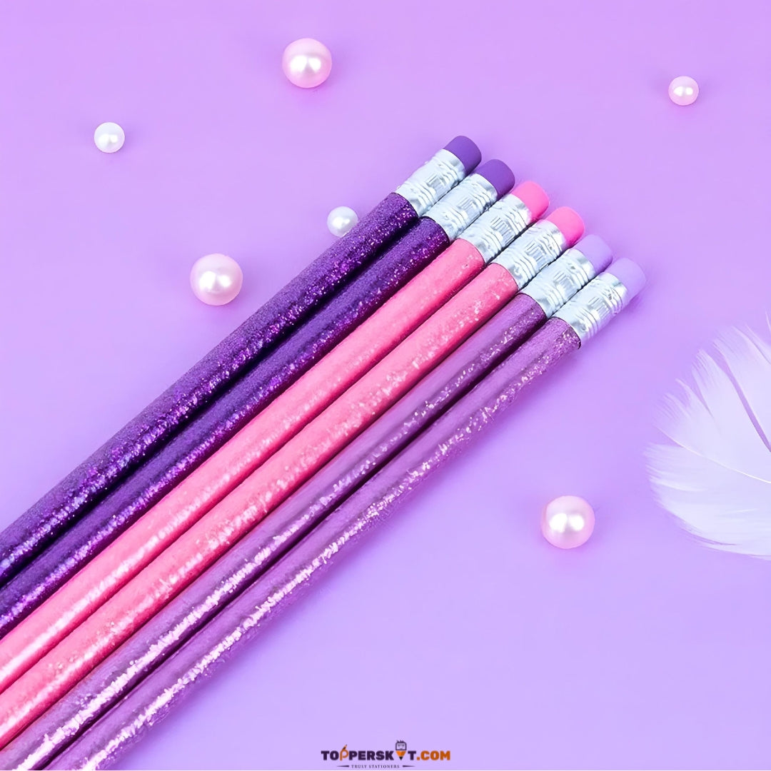 Premium Little Tree Glitter Body HB Pencil (Set of 12)
