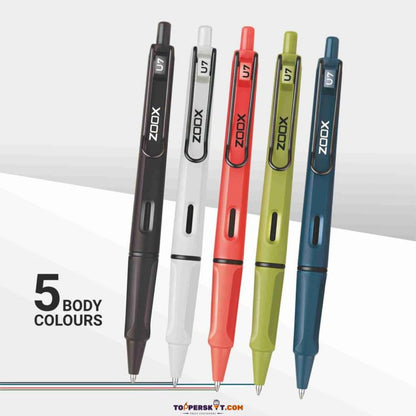 Zoox U7 Premium Blue Gel Pen - Sleek Design, Smooth Writing ( Pack of 1)