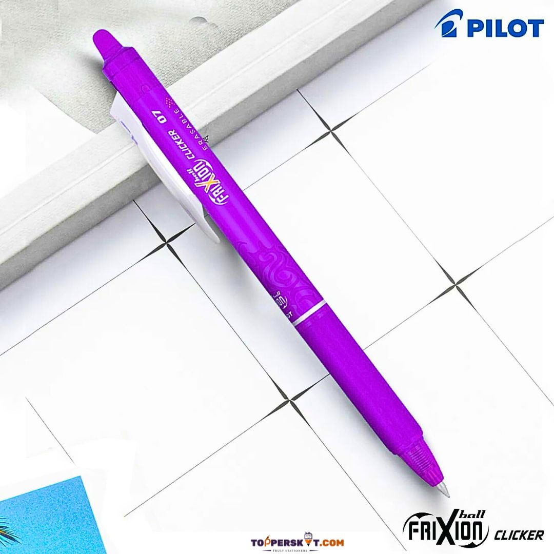 Pilot Frixion Clicker Erasable Roller Ball Pen –Violet ( Pack of 1 )