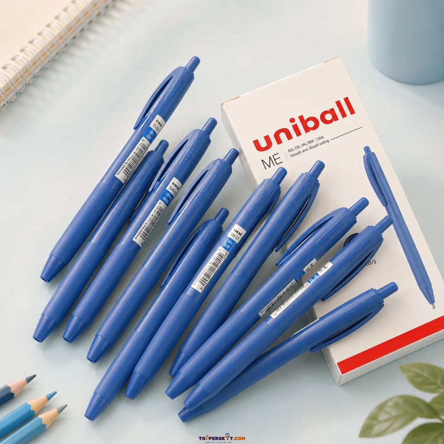 Uni-ball MFB Ball Pen Blue - Side View