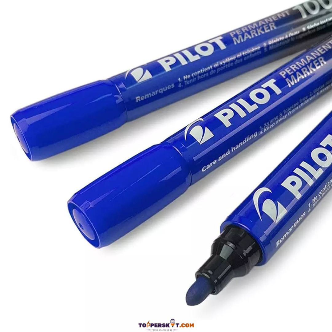 Pilot Permanent Marker 100 Bullet Tip - Blue (Pack of 1)