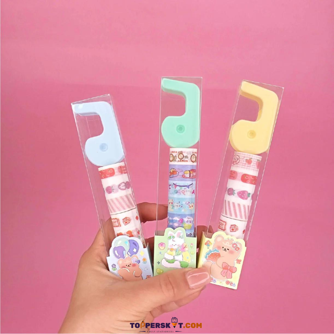 Mini Washi Tape With Dispenser (Pack of 1)