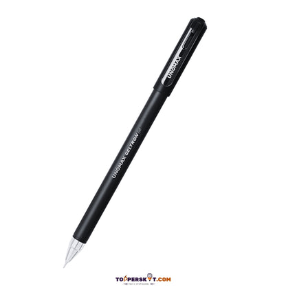 Unomax Geltron Gel Pen - Black, Premium Matt Finish, Super Smooth Writing (Pack of 1)