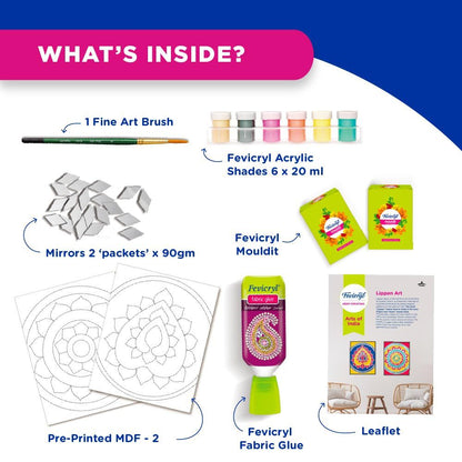 Fevicryl Lippan Art Kit – All-Inclusive DIY Craft Kit (Pack of 1)