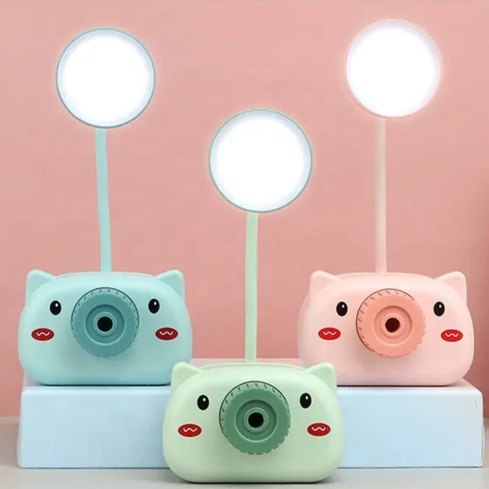 LED Pencil Cutting Mini Camera Design Table Lamp with Pen Barrel (Pack of 1)