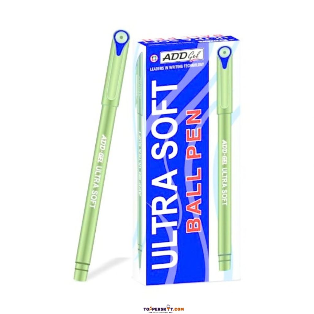 Close-up of ADD Gel Ultra Soft Ballpoint Pen Blue