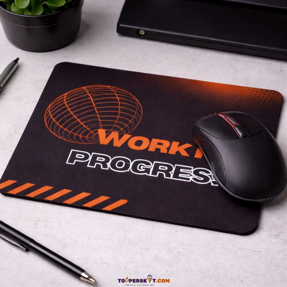 Work In Progress Design Mouse Pad – Foldable & Anti-Slip (Pack 0f 1)