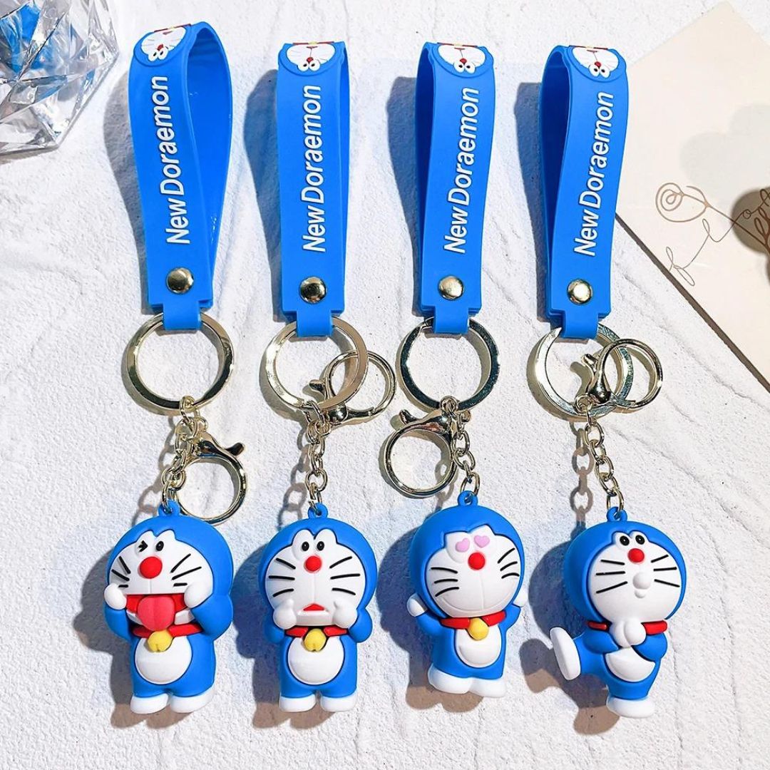 Whimsical 3D Rubber Silicon Cartoon Keyrings ( Pack of 1 ) - Topperskit LLP