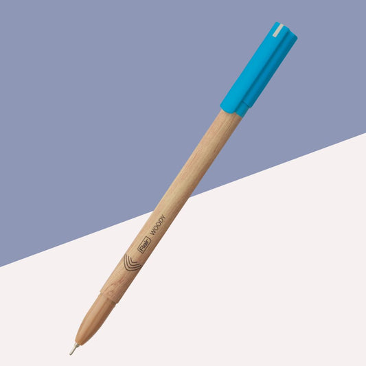 Flair Woody Ball Pen - Blue : Effortless Writing Companion  ( Pack of 1 ) - Topperskit LLP