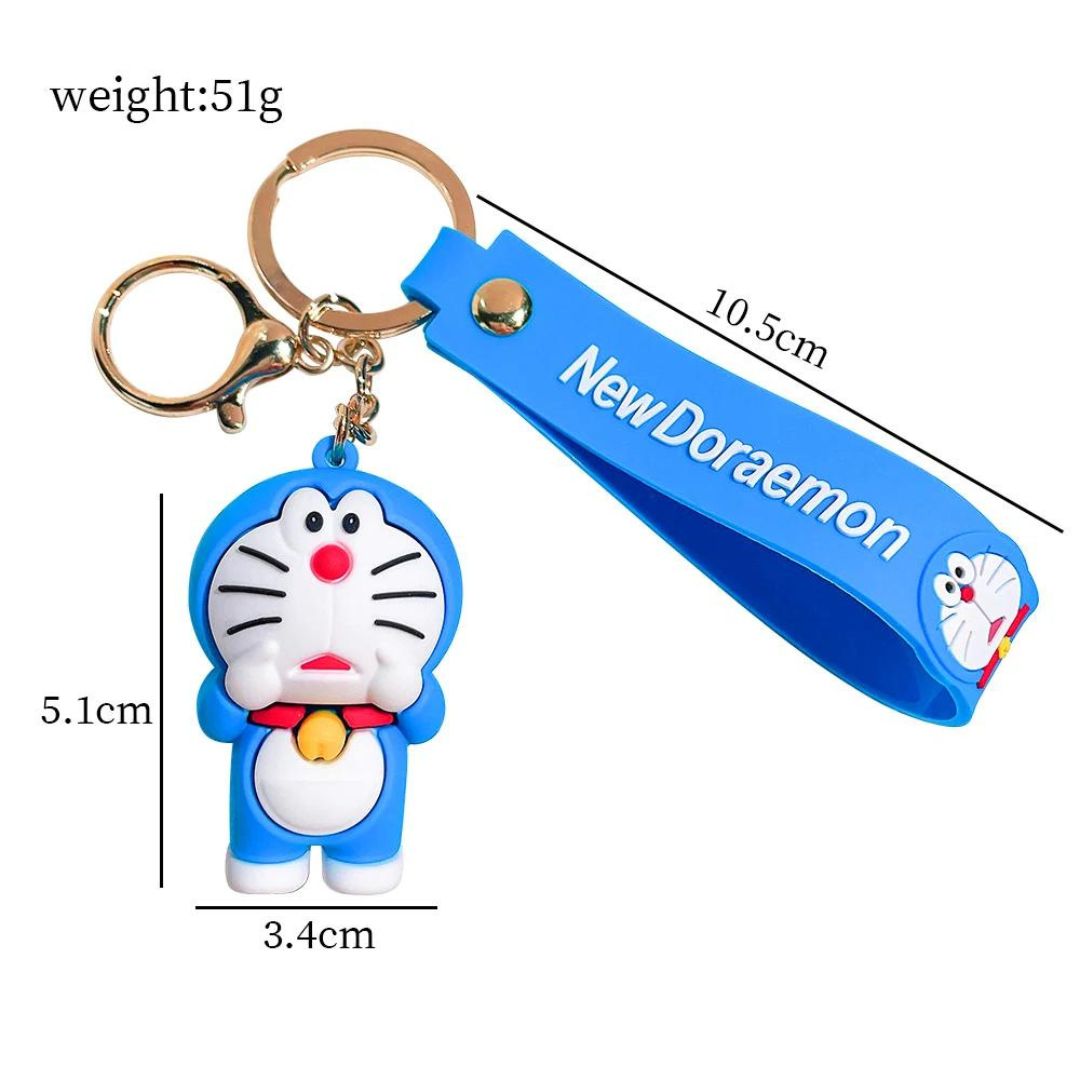 Whimsical 3D Rubber Silicon Cartoon Keyrings ( Pack of 1 ) - Topperskit LLP