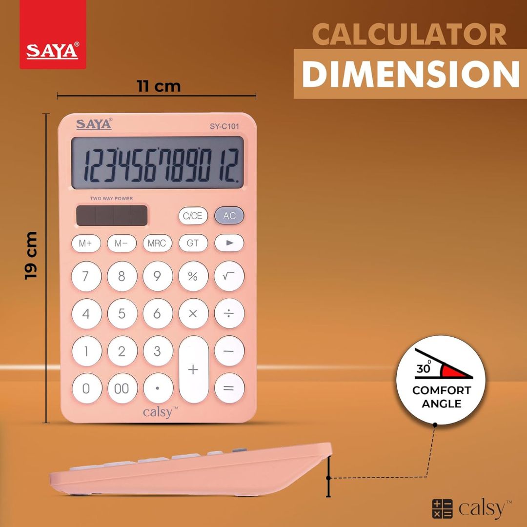 Saya SY-C101 Desktop Calculator: Your Trusted Calculation Companion ( Pack of 1 ) - Topperskit LLP