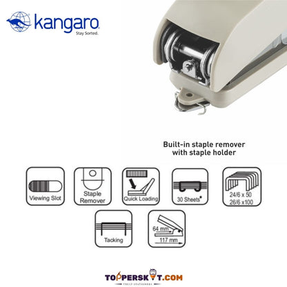 Kangaro HD45 Stapler: Unmatched Durability and Versatility ( Pack of 1 ) - Topperskit LLP