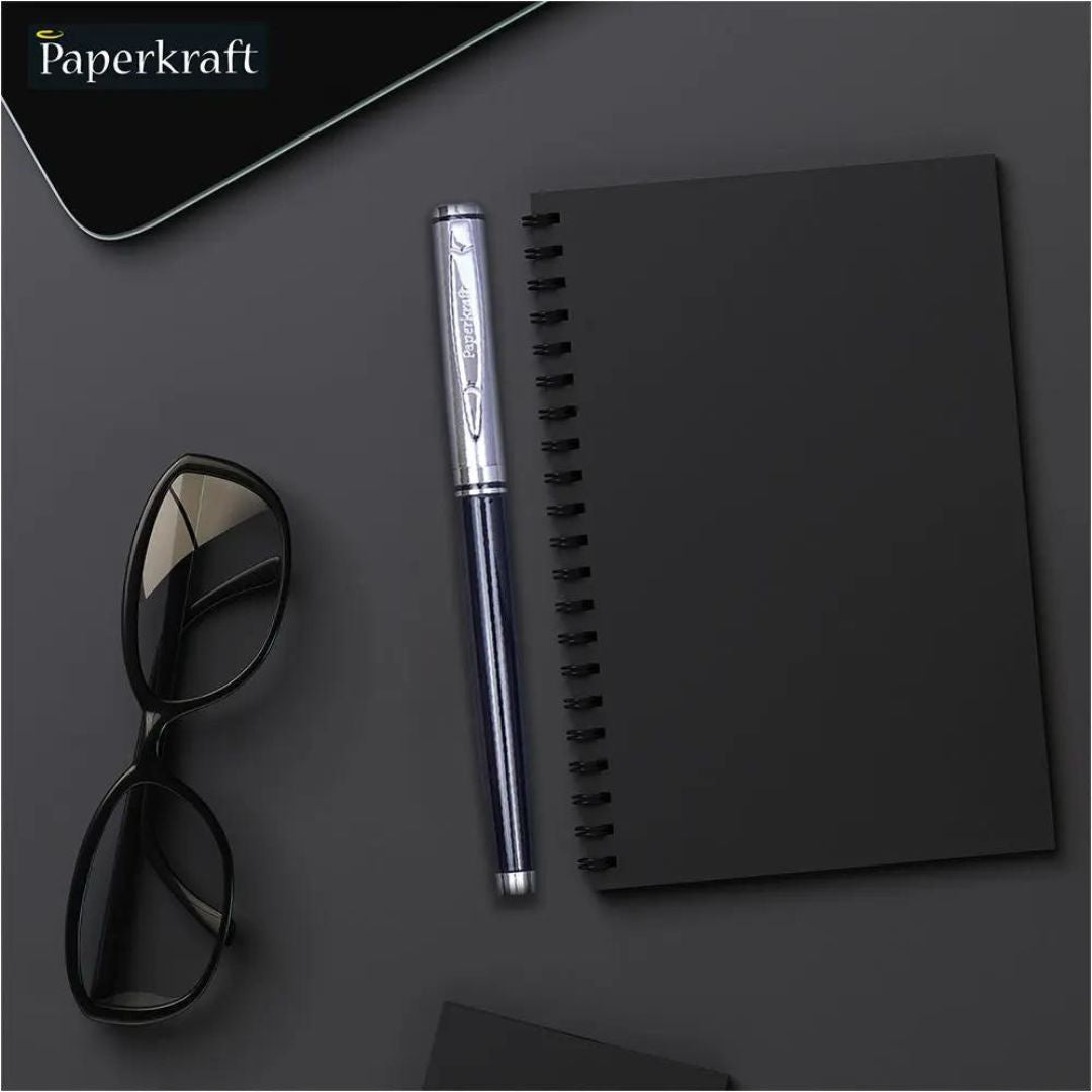 Paperkraft Beethoven Roller Ball Pen: Premium Silver Tone Finish ( Pack of 1) - Topperskit LLP