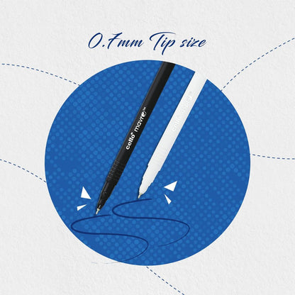 Cello Aspro & Marco Ball Point Pen Set - Blue : Elegance and Precision in Every Stroke ( Pack of 1 ) - Topperskit LLP