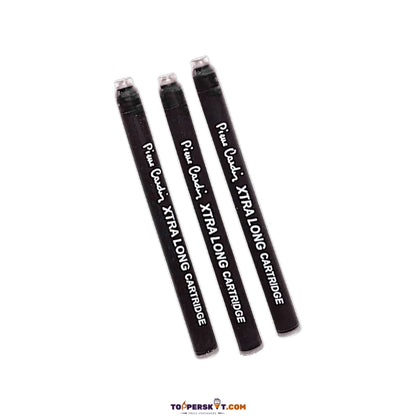 Pierre Cardin Xtra Long Ink Cartridge – Black (Pack of 3)