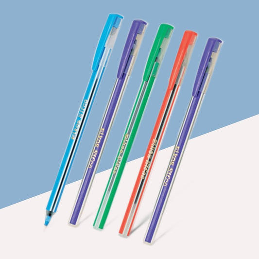 Elkos Sifco Df Ball Pen – Blue :  Embrace Elegance in Every Stroke ( Pack of 5 ) - Topperskit LLP