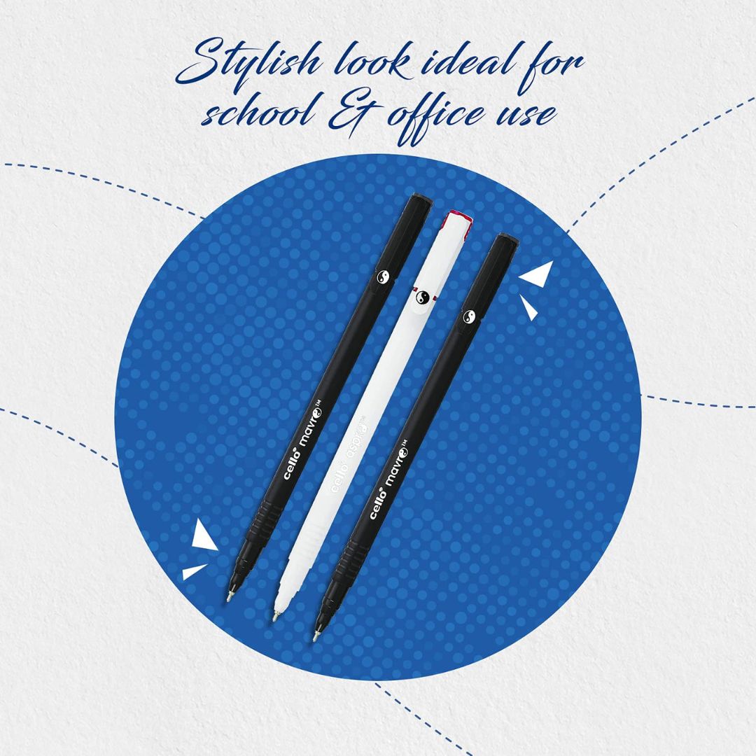 Cello Aspro & Marco Ball Point Pen Set - Blue : Elegance and Precision in Every Stroke ( Pack of 1 ) - Topperskit LLP