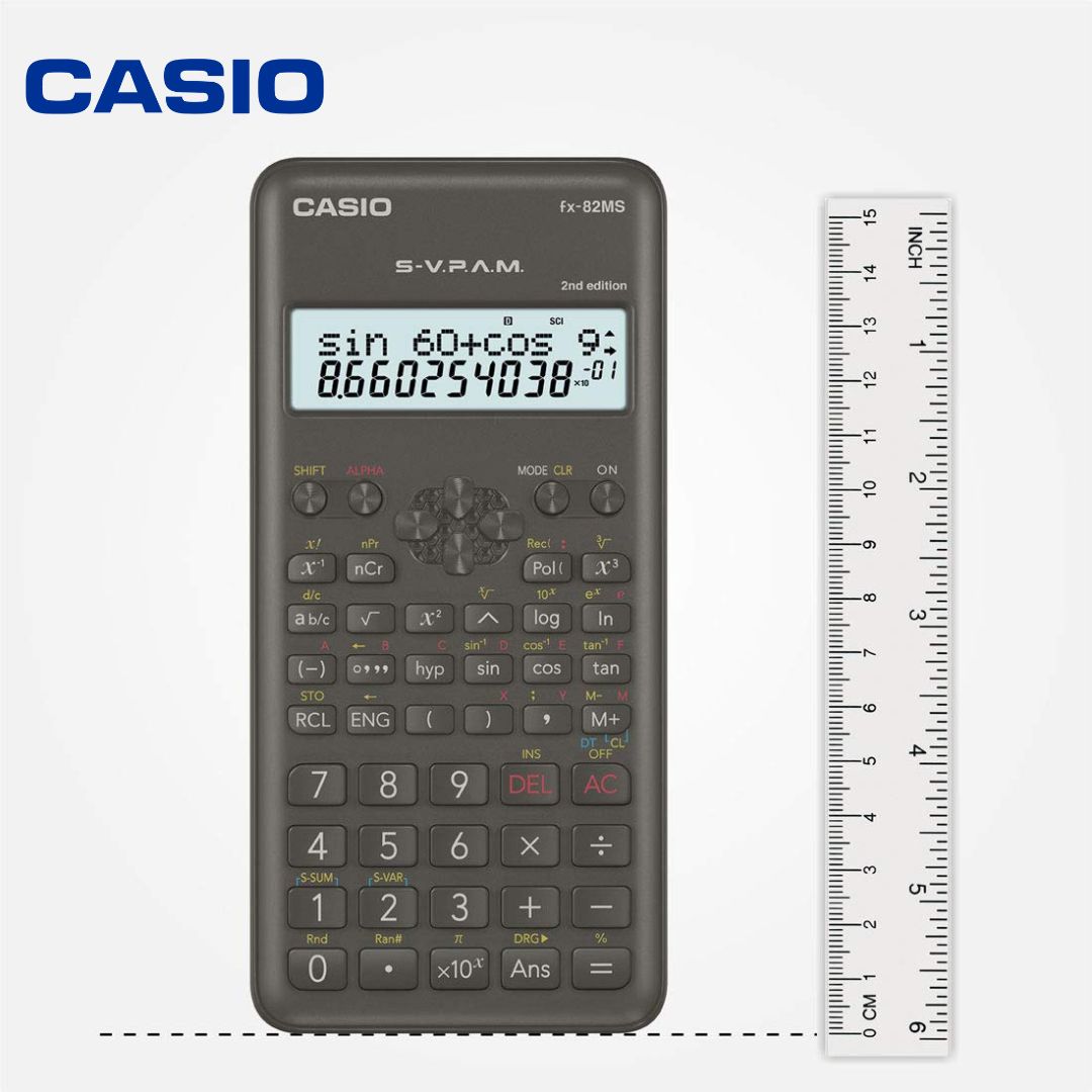 Casio FX-82MS 2nd Gen Non-Programmable Scientific Calculator ( Pack of 1 ) - Topperskit LLP