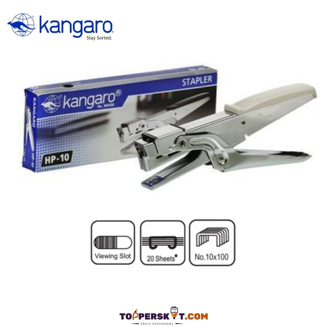 Kangaro HP10 Stapler: Precision Stapling with Robust Durability ( Pack of 1 ) - Topperskit LLP