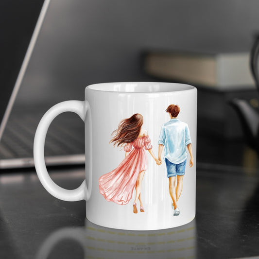 Stylish Coffee Mug with Printed Design (Pack of 1)