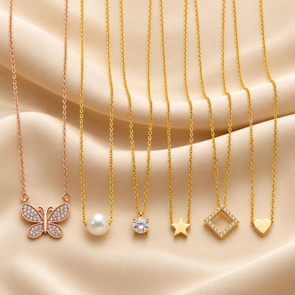 TOPPERSKIT Elegant Golden Pendant Necklace Design 3
