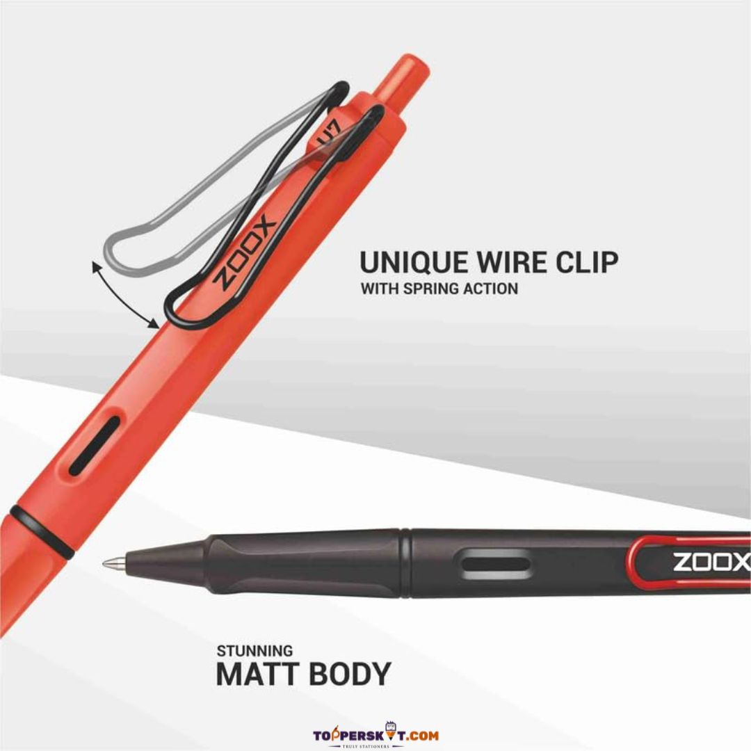 Zoox U7 Premium Blue Gel Pen - Sleek Design, Smooth Writing ( Pack of 1)