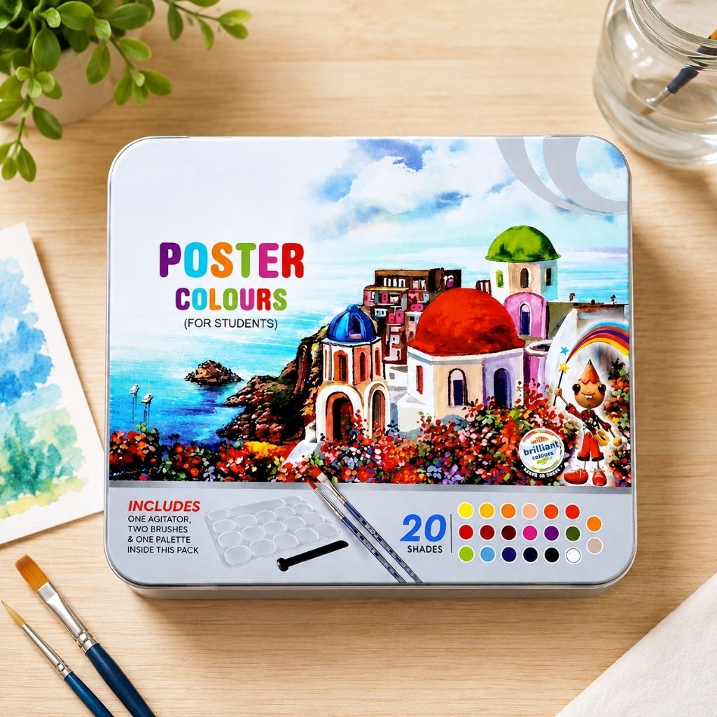 Doms Poster Colours - Multicolour (Pack of 20)