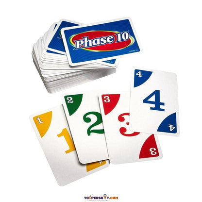 UNO Phase 10 Playing Card Game –– 108 Cards with Instructions (Pack of 1)