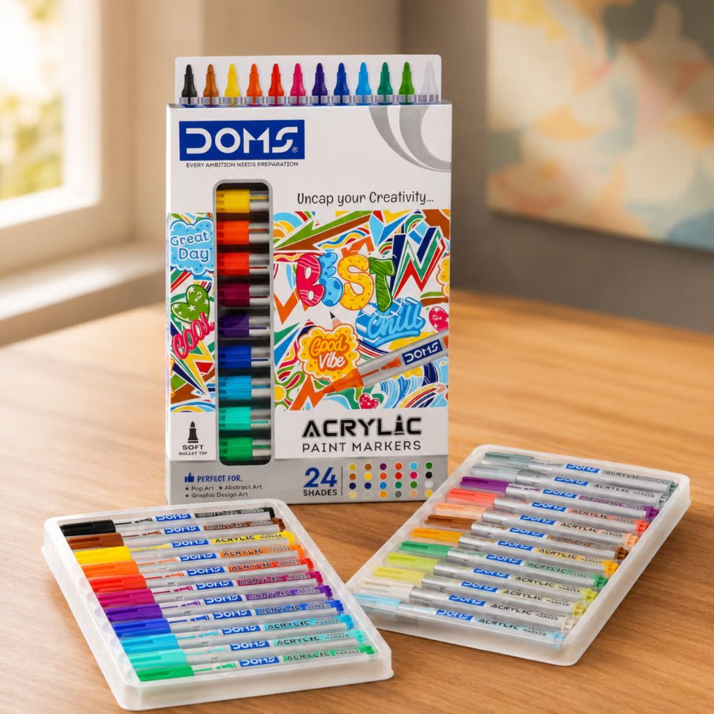 Doms Acrylic Paint Marker Set Multicolour - Image 2