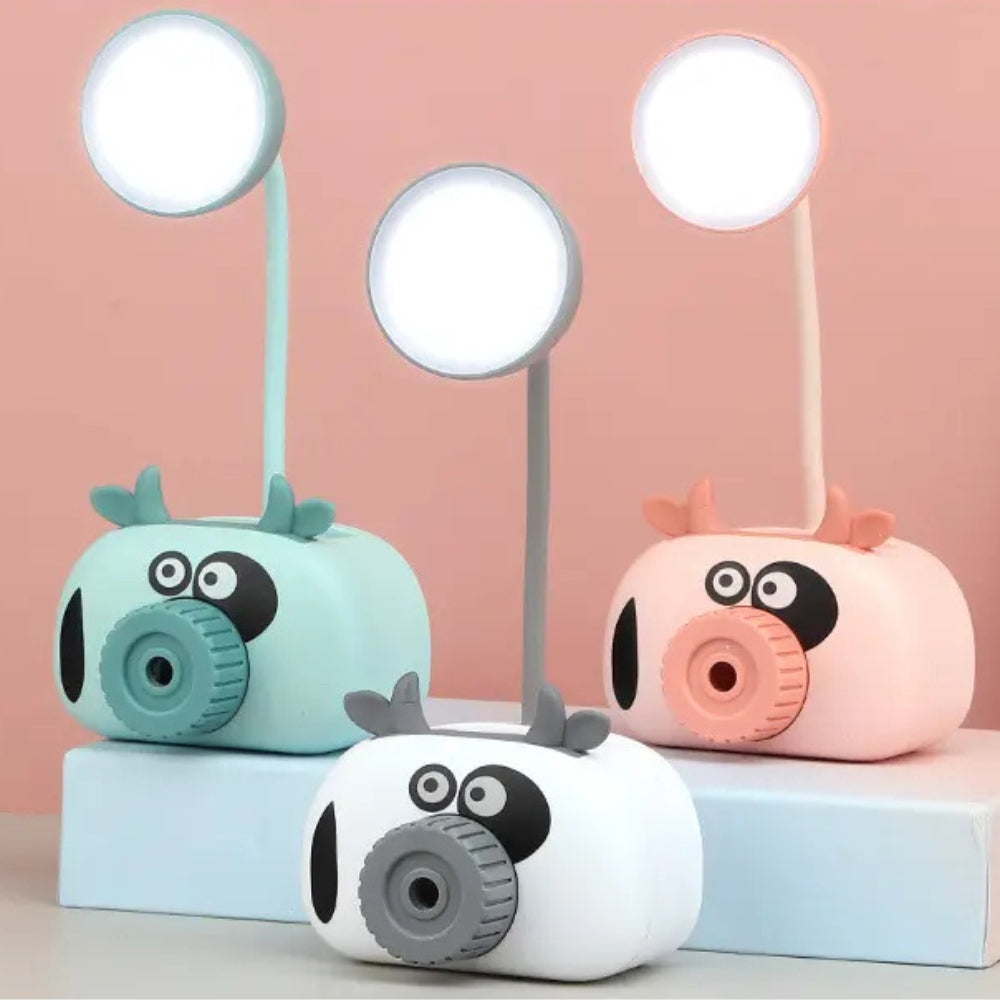 LED Pencil Cutting Mini Camera Design Table Lamp with Pen Barrel (Pack of 1)